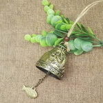 Buddha Stones Feng Shui Buddha Koi Fish Dragon Elephant Wind Chime Bell Luck Wall Hanging Decoration