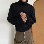 Retro Turtleneck Casual Loose Knit Sweater