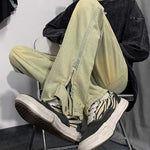 Street Zip Straight Jeans