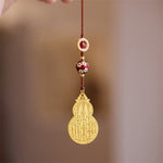 Buddha Stones Wu Lou Gourd Fu Character Tai Sui Amulet Fortune Phone Hanging Decoration Key Chain