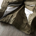 Multi-pocket Straight-leg Casual Trousers
