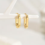 Kaylee | Elegant geometric-shaped hoop earrings