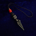 Buddha Stones Tibet Dorje Vajra Engraved Spiritual Power Pendant Hanging Decoration