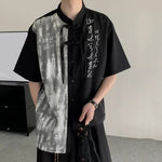 Tie-dyed Irregular Embroidered Shirt