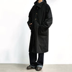Japanese Retro Hooded Over-the-knee Coat
