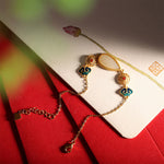 Buddha Stones 925 Sterling Silver Hetian White Jade Water Drop Chain Necklace Pendant Bracelet