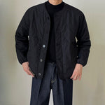 Japanese Loose Collarless Cotton Jacket