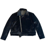Thick Short Diagonal Zipper Cotton Jacket
