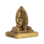 Buddha Stones Chenrezig Thousand-handed Avalokitesvara Figurine Double-sided Kuan Yin Bodhisattva Protection Solid Copper Statue Decoration