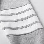 Four Bar Stripes Contrast Lapel Cardigan