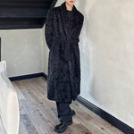 Long Lapel Warm Wool Coat