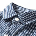 Casual Retro Loose Vertical Striped Shirt