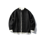 Japanese Faux Two-piece Loose Casual Knit Cardigan