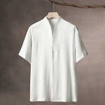 Thin Ice Silk V-Neck Cardigan T-Shirt