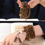 Buddha Stones Tibetan Rosewood Protection Calm Bracelet Mala