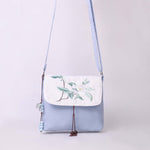 Buddha Stones Embroidered Camellia Epiphyllum Gardenia Sakura Flowers Crossbody Bag Shoulder Bag Cellphone Bag