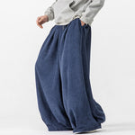 Corduroy Straight Wide-leg Harem Pants