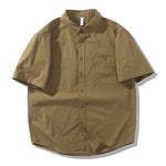 Japanese Retro Cotton Cargo Shirt