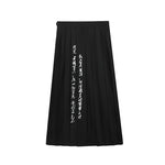 Retro Embroidered Loose Nine-minute Pleated Skirt