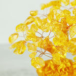 Buddha Stones Natural Citrine Money Tree Gemstone Ornament - Feng Shui for Prosperity