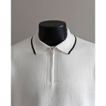 Half-zip Collar Pullover Knit Polo Shirt