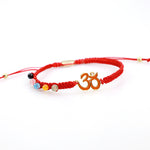 Buddha Stones Tibetan Handmade OM Mindfulness Red String Bracelet (Extra 30% Off | USE CODE: FS30)