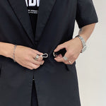 Short Sleeve Casual Blazer