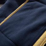 Polar Fleece Panel Stand Collar Jacket