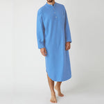 Button Solid Arabian Nightgown Shirt