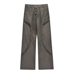 Casual Straight Leg Loose Bootcut Trousers