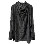 Loose-fit Distressed High-neck T-shirt