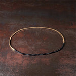 Buddha Stones Tibetan Various Agate Stone Copper Protection Triple Wrap Bracelet