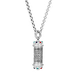 Buddha Stones Tibetan Om Mani Padme Hum Focus Necklace Pendant