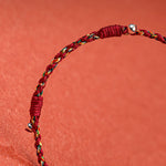 Buddha Stones Tibet Handmade Multicolored Bamboo Protection Braided String Bracelet