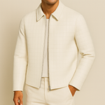 Croc-Embossed Leather Jacket