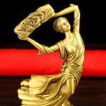 Buddha Stones Bodhisattva Nuwa Mends The Sky Protection Copper Statue Decoration