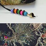 Buddha Stones Peacock Double-sided Embroidery Tote Bag Shoulder Bag Crossbody Bag
