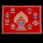 Buddha Stones Prayer Altar Mat Healing Meditation 8 Auspicious Symbols Mat
