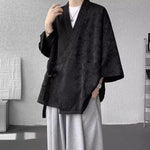 Zen-inspired Tie-up Three-quarter Sleeve Shirt