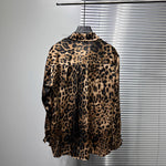 Leopard Irregular Print Casual Shirt