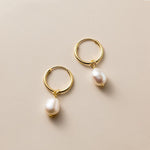 Essential Pearl Hoop Earrings