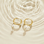 Essential Pearl Hoop Earrings