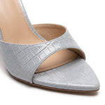 Delphine Croc Heels