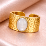 Vintage Golden Moonstone Ring