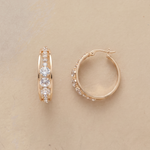 Elegant Sparkly Hoop Earrings
