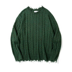 Torn-edge Twist Sweater