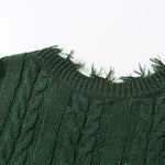 Torn-edge Twist Sweater
