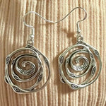 Vintage Silver Maze Earrings