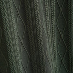 Knitted Geometric Rhombus Jacquard Polo & Straight Leg Ribbed Pants