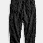 Geometry Jacquard Teddy Hoodie & Jogger Pants